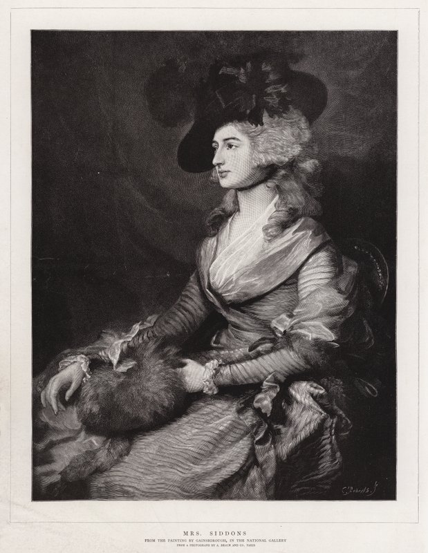 Bayan Siddons by Thomas Gainsborough