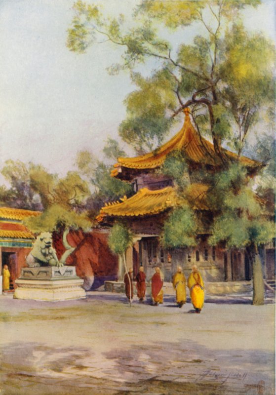 Pailau, Lama Tapınağı, Pekin by Thomas Hodgson Liddell
