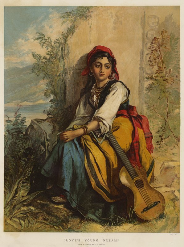 Aşkın Genç Rüyası (chromolitho) by Thomas Kent Pelham
