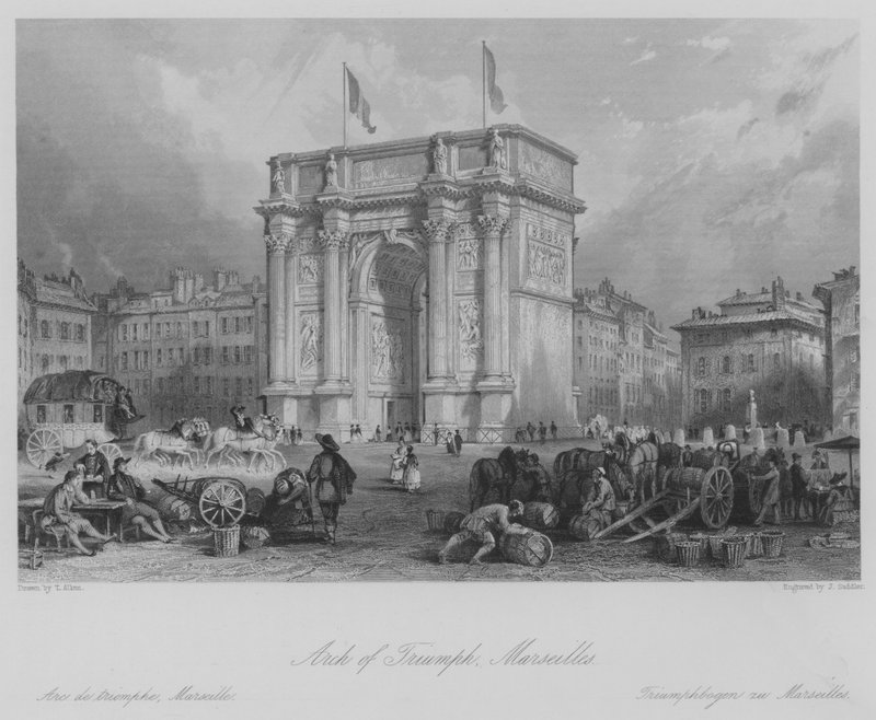 Zafer Takı, Morseilles (gravür) by Thomas (after) Allom