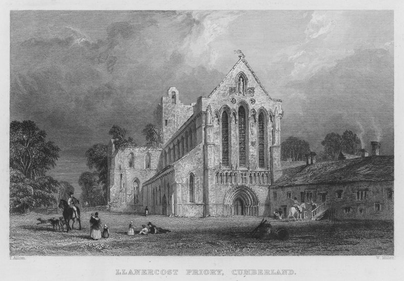 Lanercost Manastırı, Cumberland (gravür) by Thomas (after) Allom