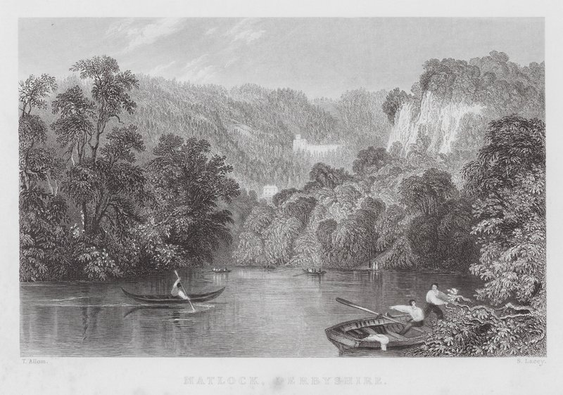 Matlock, Derbyshire (engraving) by Thomas (after) Allom