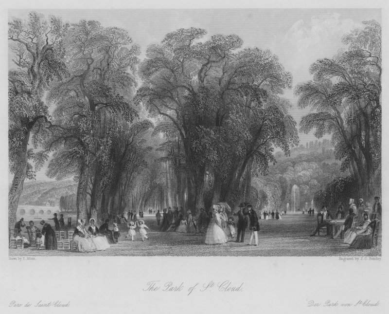 Aziz Bulut Parkı (gravür) by Thomas (after) Allom