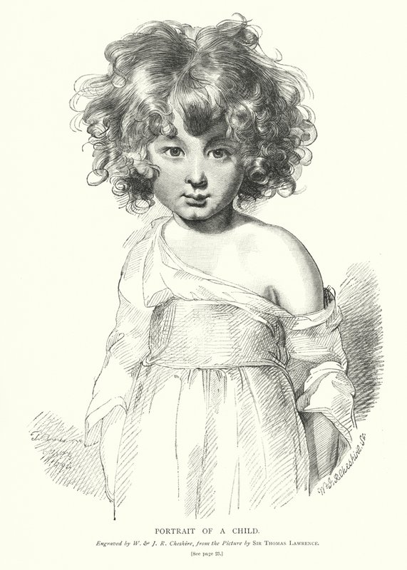 Bir çocuğun portresi (gravür) by Thomas (after) Lawrence