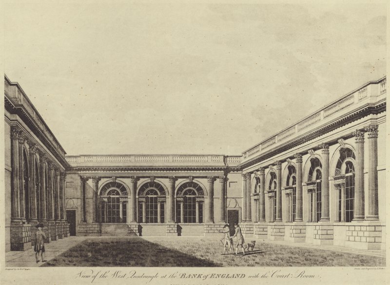 Bahçe Mahkemesi, İngiltere Bankası by Thomas (after) Malton
