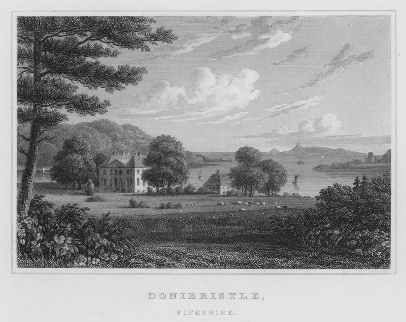 Donibristle, Fifeshire (gravür) by Thomas Hosmer Shepherd