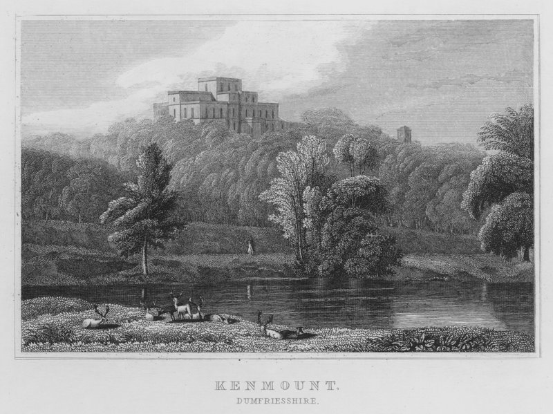 Kenmount, Dumfriesshire (gravür) by Thomas Hosmer Shepherd