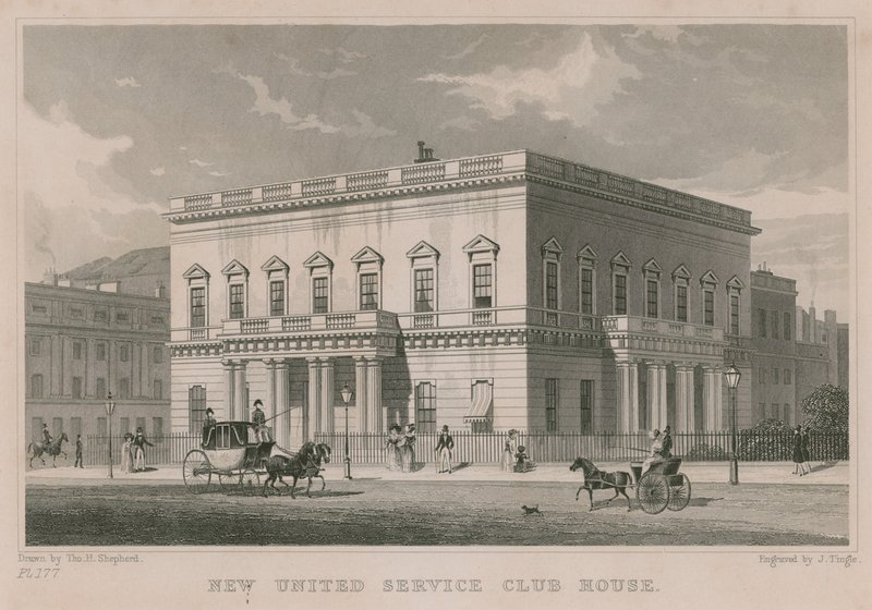 ನ್ಯೂ ಯುನೈಟೆಡ್ ಸರ್ವಿಸ್ ಕ್ಲಬ್ ಹೌಸ್, ಲಂಡನ್ ಟರ್ಕ್ by Thomas Hosmer Shepherd