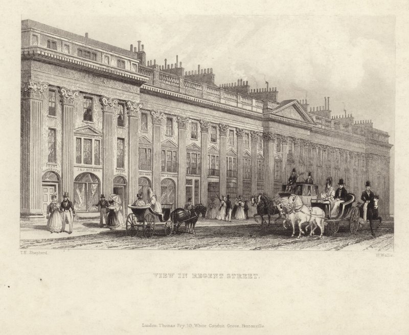 Regent Sokağı by Thomas Hosmer Shepherd