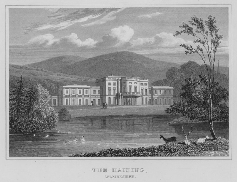 Haining, Selkirkshire (gravür) by Thomas Hosmer Shepherd
