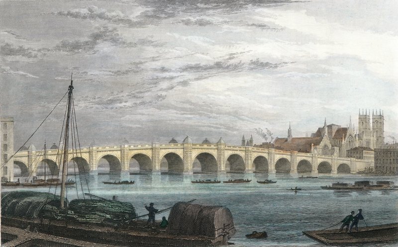 Westminster Köprüsü, Londra by Thomas Hosmer Shepherd