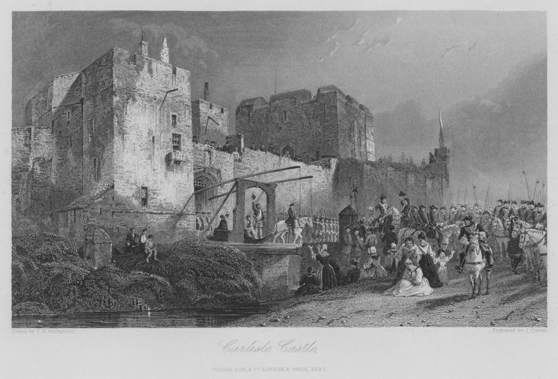 Carlisle Kalesi (gravür) by Thomas Miles II Richardson