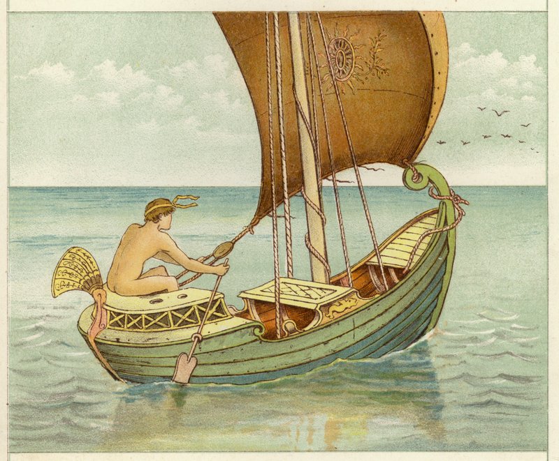 Perseus yelken (renkli taş) by Thomas Ralph Spence