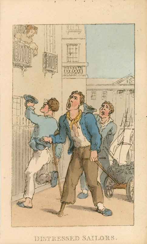 ಸಂಕಷ್ಟದಲ್ಲಿರುವ ನಾವಿಕರು ಟರ್ಕಿ by Thomas Rowlandson