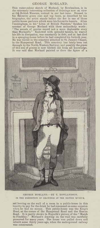 George Morland by Thomas Rowlandson