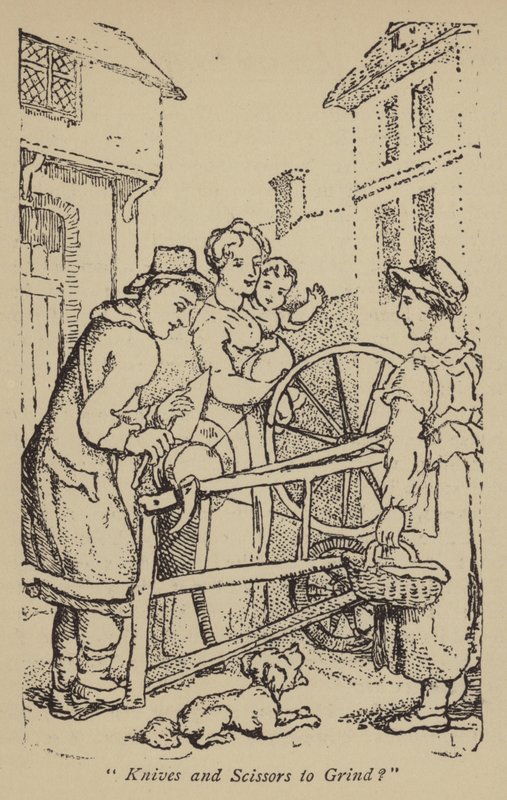 Taşlamak için Bıçak ve Makas? by Thomas Rowlandson