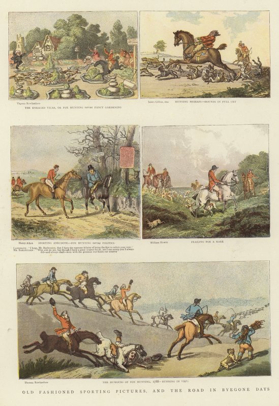 Eski Moda Spor Resimleri by Thomas Rowlandson