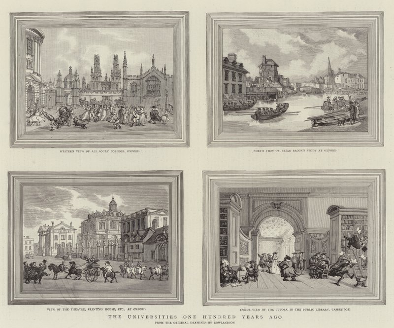 Yüz Yıl Önce Üniversiteler by Thomas Rowlandson
