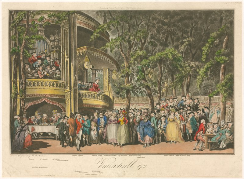 Vauxhall, 1732 by Thomas Rowlandson