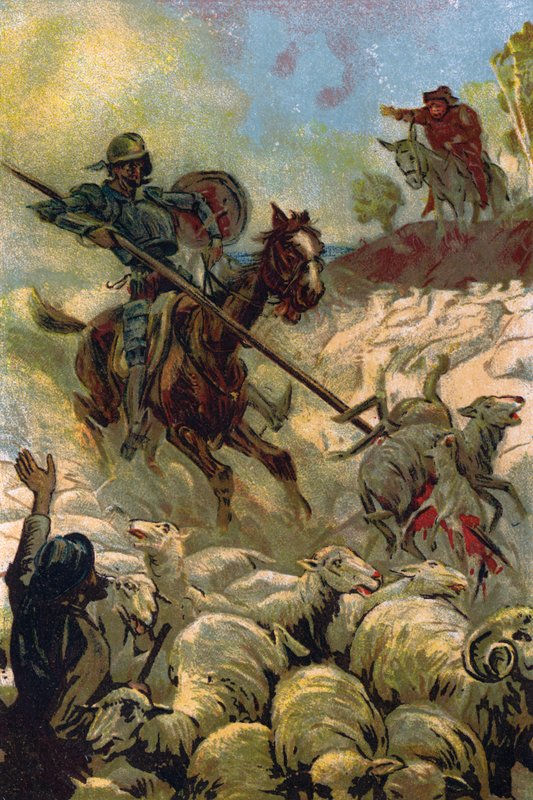 Don Kişot için İllüstrasyon by Unbekannt Unbekannt