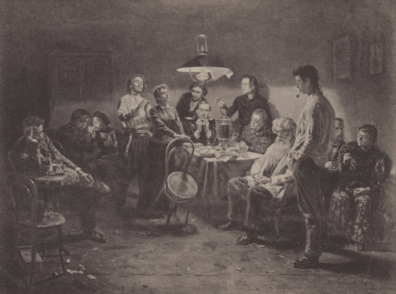Akşam Şirketi by Vladimir Egorovic Makovsky
