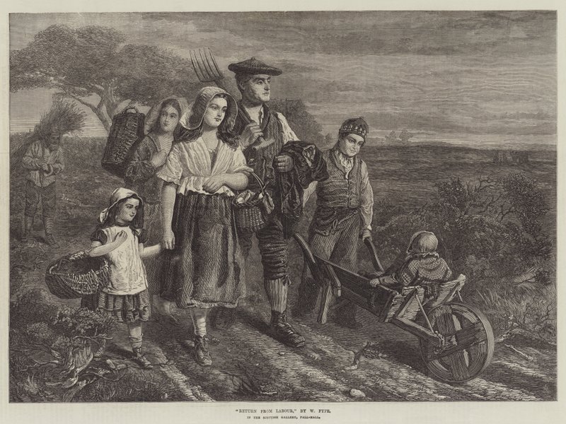 Emek dönüşü, İskoç Galerisi, Pall-Mall by W. Fyfe