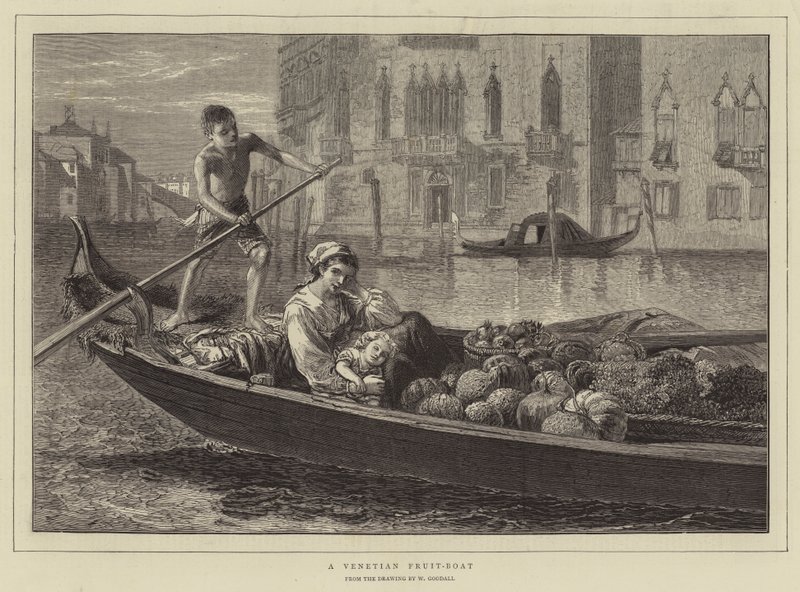 Venedik Meyve Teknesi by Walter Goodall