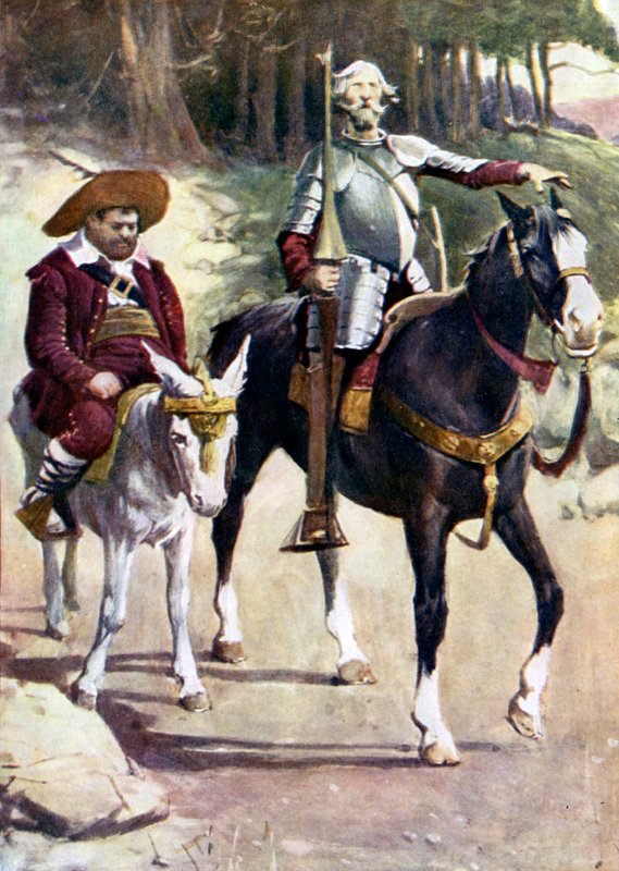 Don Kişot için İllüstrasyon by Walter Grieve