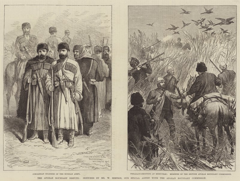 Afgan Sınır Anlaşmazlığı by Walter Paget