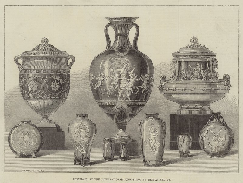 Minton and Company tarafından Uluslararası Sergide Porselen by Thomas Walter Wilson