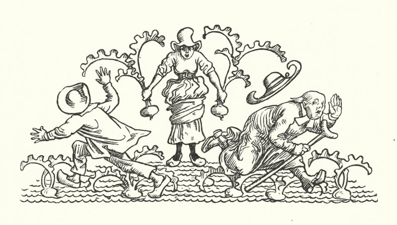 Fred ve Kate (gravür) by Walter (after) Crane