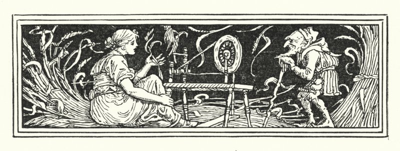 Rumpelstiltskin (gravür) by Walter (after) Crane