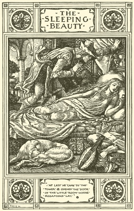 Uyuyan Güzel (gravür) by Walter (after) Crane