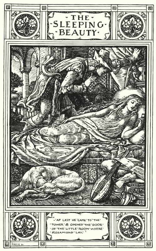 Uyuyan Güzel (gravür) by Walter (after) Crane