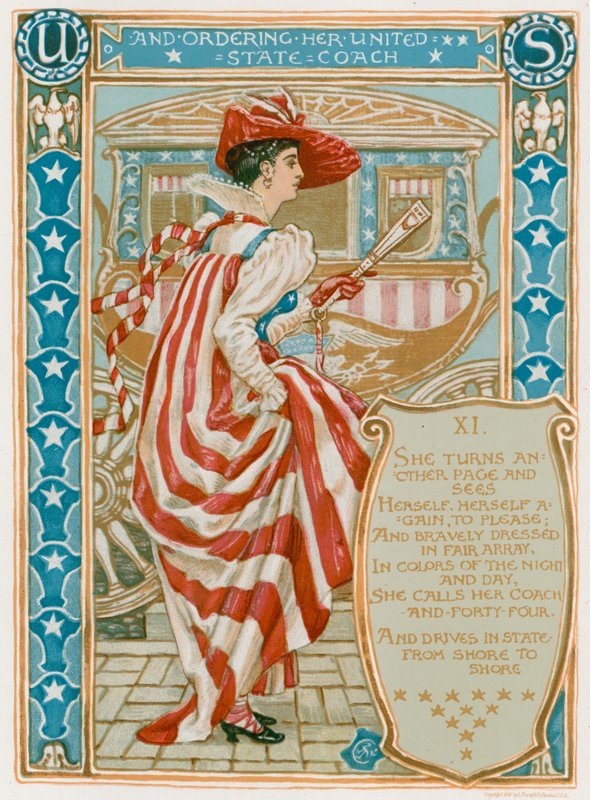 Ve Birleşik Eyalet Koçunu sipariş ediyor by Walter Crane