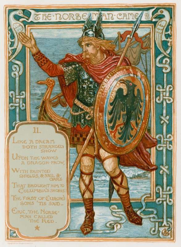 İskandinav geldi by Walter Crane