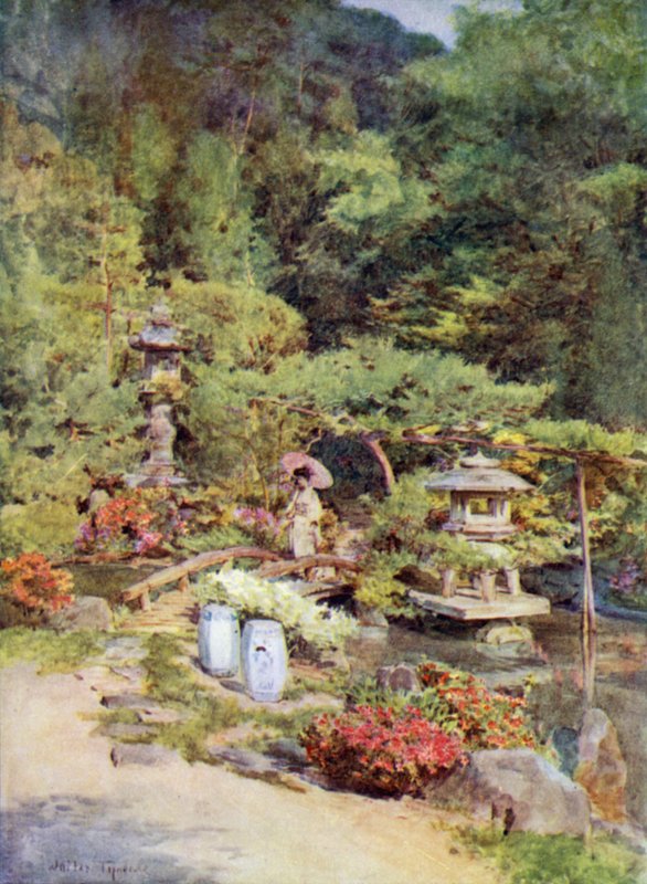 Klasik Bir Bahçe Tasarımı, Kyoto by Walter Frederick Roofe Tyndale