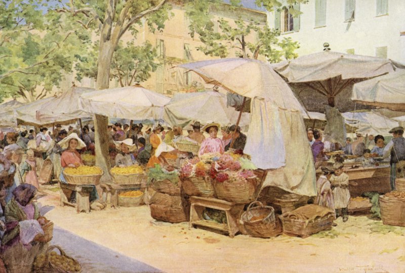 Pazar, Nice, Fransa by Walter Frederick Roofe Tyndale