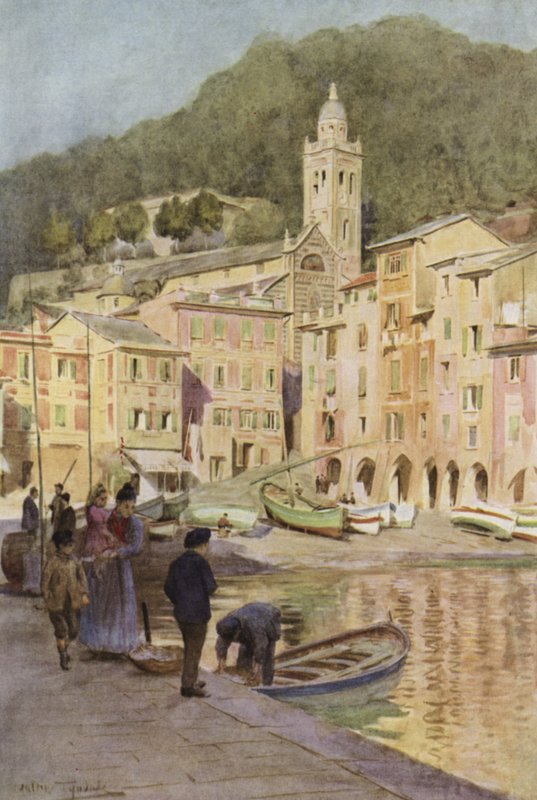 Portofino, İtalya (renkli taş) by Walter Frederick Roofe Tyndale