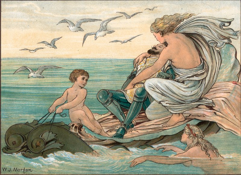 Cymoent ve Marinell by Walter Jenks Morgan