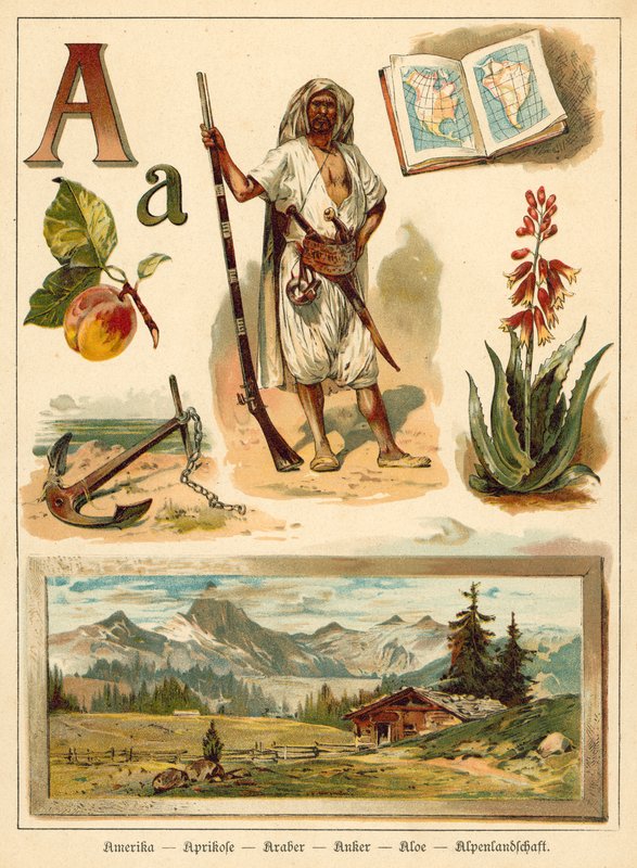 A harfi (kromolito) by Walter Zweigle