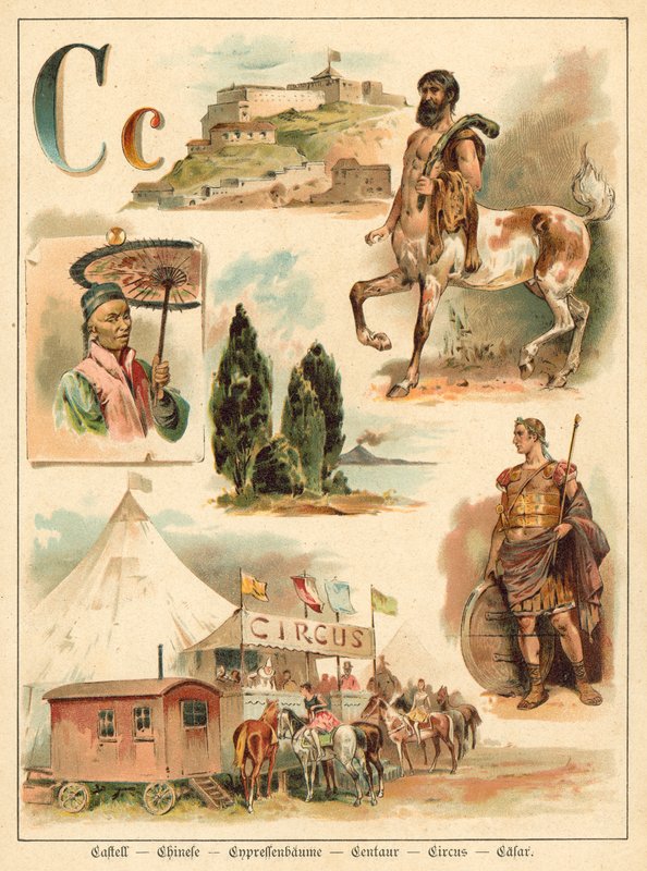 C harfi (kromolito) by Walter Zweigle