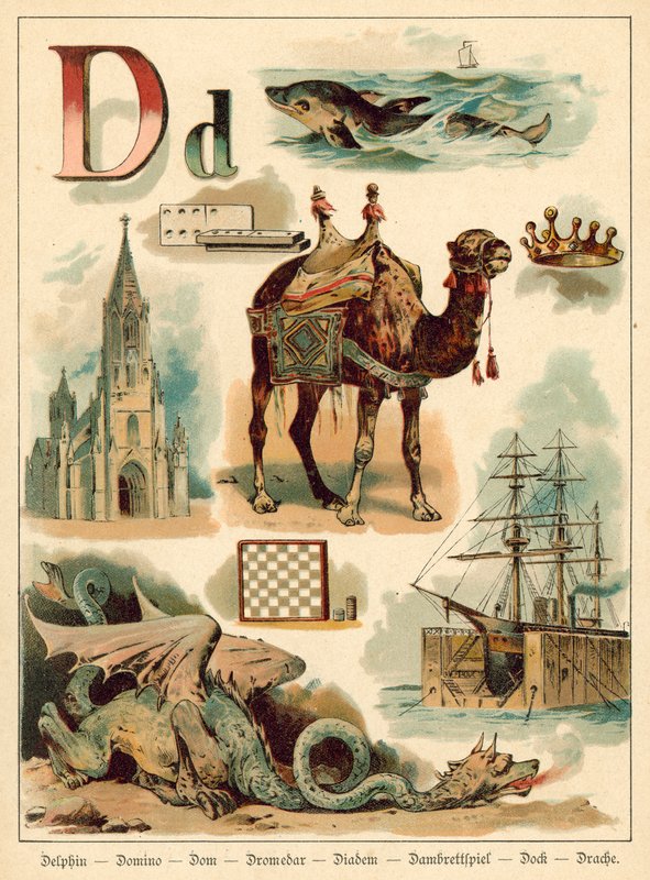 D harfi (kromolito) by Walter Zweigle