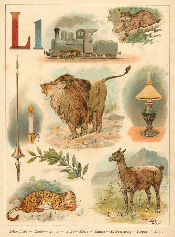 L harfi (kromolito) by Walter Zweigle