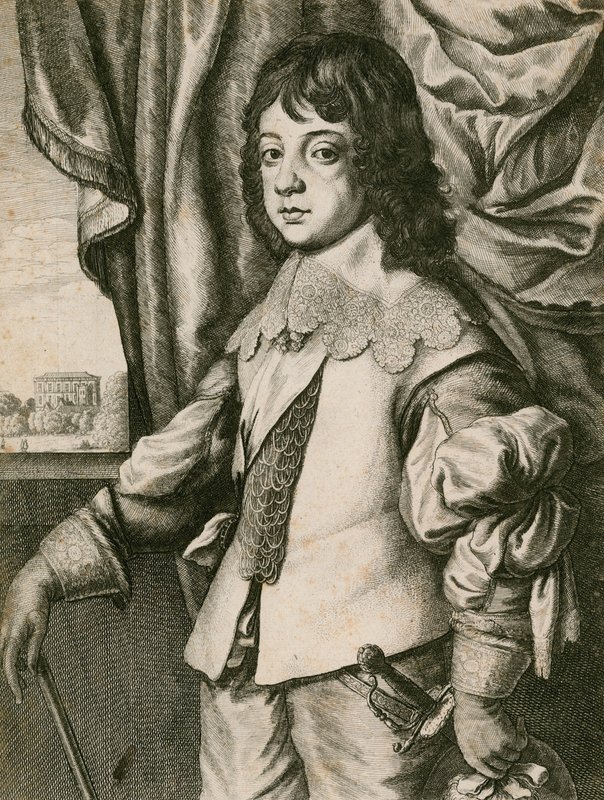 Çocukken Kral II. Charles by Wenceslaus Hollar