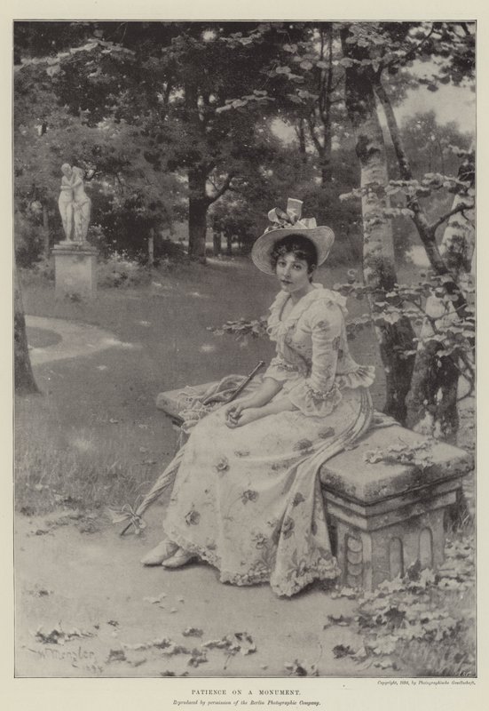 Bir anıt üzerinde sabır by Wilhelm Menzler