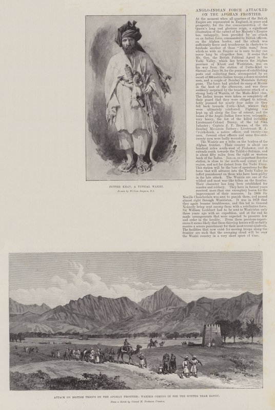 Anglo-Hint Kuvvetleri Afgan Sınırına saldırdı by William Crimea Simpson