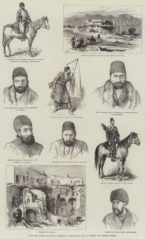 ಅಫಘಾನ್ ಗಡಿ ಆಯೋಗದ ಟರ್ಕಿಯೊಂದಿಗೆ by William Crimea Simpson