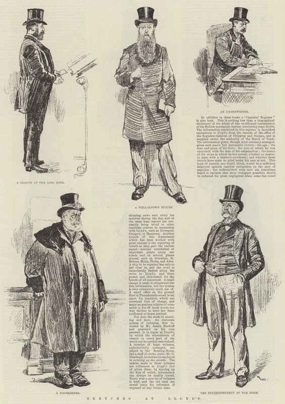 Lloyd's'ta eskizler by William Douglas Almond
