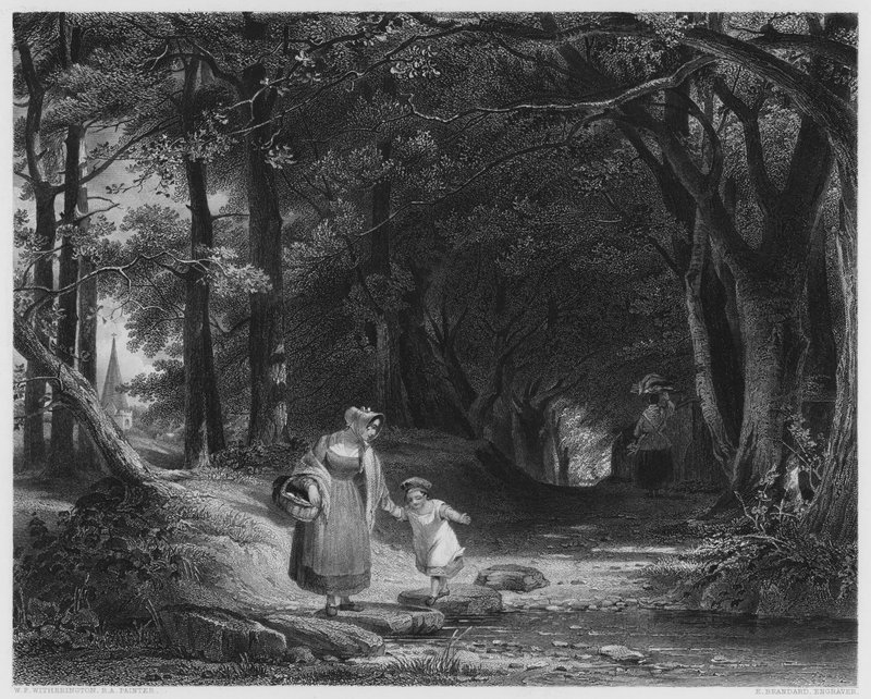 Vernon Galerisi'ndeki resimden Basamak Taşları by William Frederick Witherington